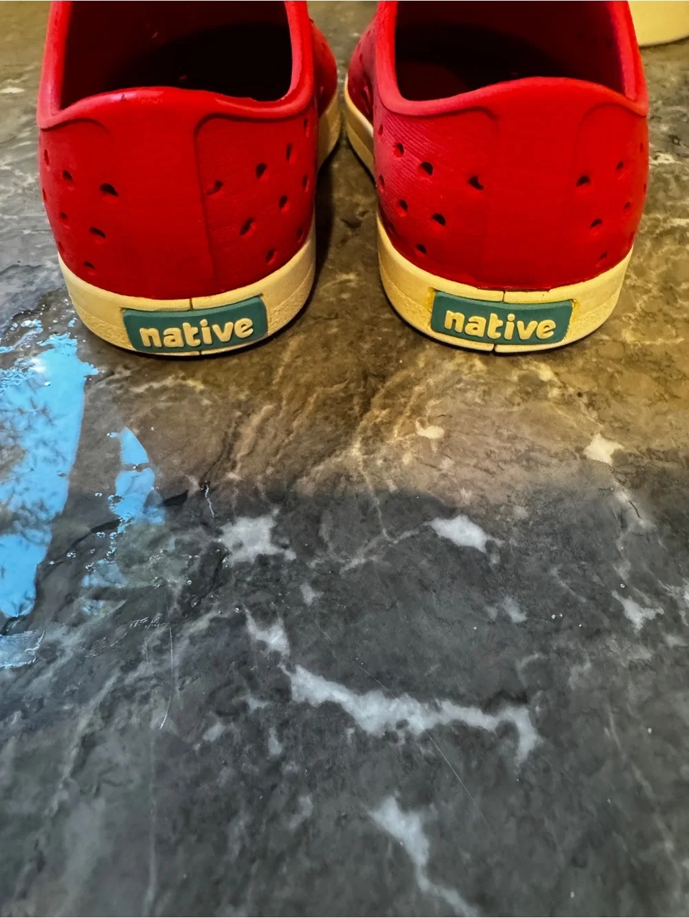 Native Red Kids Slip-On Water Shoes size 8